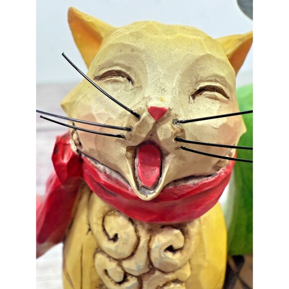 Vintage Jim Shore Caroling Cats Christmas Heartwood Creek 2008 Box 4010897 - Picture 6 of 16